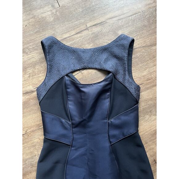 Theia Size 8 Blue Mini Dress Sequins - Picture 2 of 4